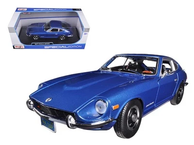 1971 Datsun 240Z Diecast Model Car Blue Metallic 1/18 by Maisto - Image 1 of 4