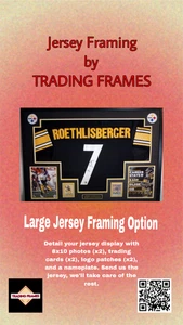 Custom Jersey Framing - Framed 8x10 Photo Sports Cards Logo Patch Nameplate - Picture 1 of 7