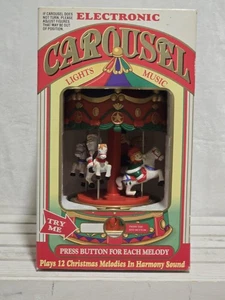 Vintage Tony Inc Electronic Musical Christmas Carousel Lights see description  - Picture 1 of 4