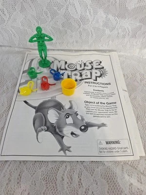 Milton Bradley Mouse Trap Game Replacement Pieces Parts Bucket Mice Diver Instr. - Image 1 of 2