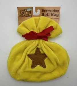 Animal Crossing New Horizons Plush Drawstring Bell Bag Pouch Nintendo NEW! - Picture 1 of 4