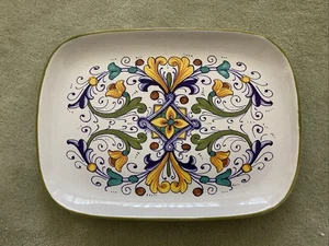 Ceramica Nova Deruta 10 x 14" Rechteckige Servierplatte Italienische Keramik - Bild 1 von 5