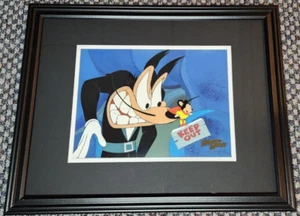 THE NEW ADVENTURES OF MIGHTY MOUSE PRODUCTION CEL ON PRODUCTION BACKGROUND 1979 - Picture 1 of 2
