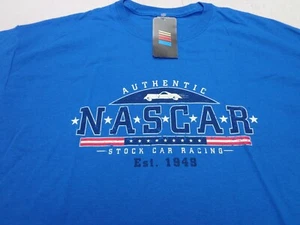Nascar 'Stock Car Racing' Blue T-Shirt Size XL New - Picture 1 of 6
