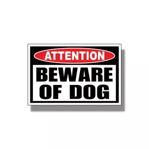 Beware of Dog Sticker Warning Caution Animal Security K9 Pet Door Window Decal - Bild 1 von 1