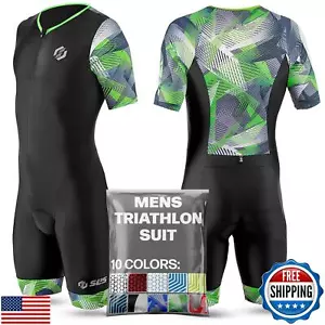 SLS3 Triathlonanzüge Herren - Aerodynamic Sleeved Tri Suit Men - Lightweight Tr - Bild 1 von 5