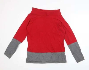 Dorothy Perkins Womens Red Viscose Blend T-Shirt Size 16 - Picture 1 of 12