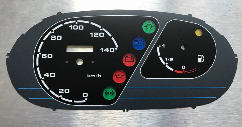 Tachoscheibe passend für Piaggio SKR125 Kmh  Tacho gauge speedo Zifferblatt dial - Bild 1 von 1
