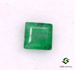 3.25 mm Certified Natural Emerald Square Cut 0.21 Cts Untreated Loose Gemstone - Picture 1 of 4