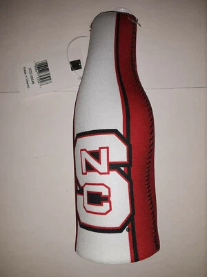 NC State Wolfpack  Zip - Up Bottle Koozie  striped (set of two) - Image 1 of 2