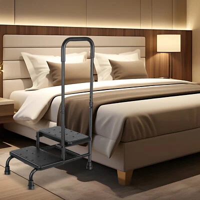 2 Step Stool with Handle for Elderly with Slip Resistant Step for Adults - Image 1 of 4