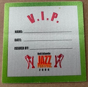 Bell Atlantic Jazz Festival 2000 Satin VIP Pass Battery Park NYC ungeschält - Bild 1 von 1
