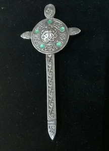 Vintage Silver Kilt Pin By Celtic Art Industries Hall mark Edingburgh 07 - Picture 1 of 21