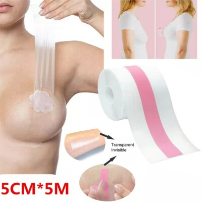 Invisible Boob Tape Women Bra Nipple Cover Adhesive Push Up Breast Lift Tape UK - Image 1 of 4