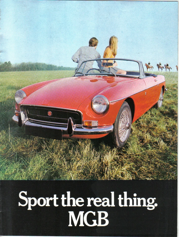 MG MGB Roadster 1970-71 Original Reino Unido Folleto de Ventas Deporte la cosa real No. 2724 Foto 1 de 1