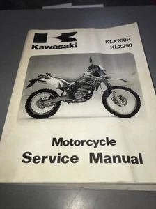1996 Kawasaki KLX250R KLX250 OEM Motorcycle Service Manual P/N 99924-1165-03 - Picture 1 of 2