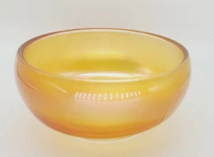 Marigold Carnival Glass Bowl Cereal Bowl Plain Vintage - Picture 1 of 12
