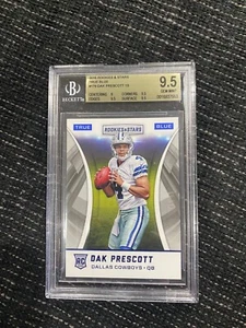2016 PANINI ROOKIES & STARS TRUE BLUE DAK PRESCOTT RC#179 S/N# 45/49 BGS 9.5 - Picture 1 of 3