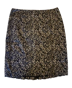 Falda Corta Ann Taylor Petites Mujer Talla 12 Moderna Oficina Estampado Clásico Preppy - Imagen 1 de 7