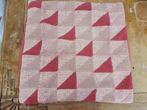 West Elm "Coral Blush Triangles" 20" Pillow Cover - Picture 1 of 5