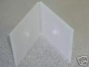 1000 CLEAR DOUBLE POLY CD CASE DVD CASES - PSC34 - Picture 1 of 1