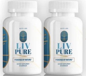 (2 Pack) Liv Pure, Liv-Pure Liver Support Weight Loss Pills USA (120 Capsules) - Picture 1 of 5