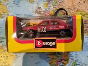 Burago 1/43 Rennrallyeautos Alfa, Fiat, Peugeot, Renault, Range Rover, Ferrari - Bild 1 von 12