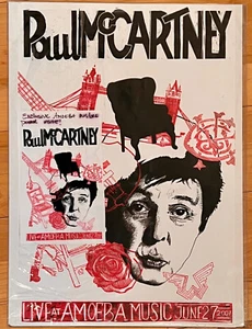 Paul McCartney - Exklusives LIVE AT AMOEBA MUSIK Poster von 2007 - NEUWERTIG - Bild 1 von 1