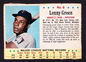 1963 POST #6 LENNY GREEN TWINS - Picture 1 of 3
