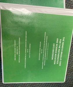 The Nemeth Braille Code for Mathematics and Science Notation 1972 Revision - Picture 1 of 7