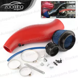 Air Intake Pipe For Honda Civic 1992-2000 EK EG With Air Filter Intake Pipe Red - Foto 1 di 12