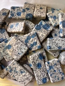 3x K2 Granite Flats Grade AA 30-40mm Reiki Healing Crystal Indigo Children - Picture 1 of 14