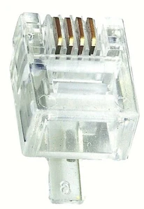  100 Pack- RJ11Cat3 6P4C Modular Crimp Plugs  - Picture 1 of 7