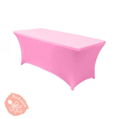 2pcs Spandex 4ft ,6ft ,8ft  Stretch Fitted Tablecloth Table Cover Wedding Event  - Image 1 of 2