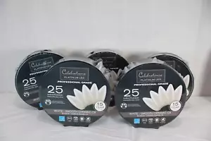 5 Pack of Celebration Platinum 25 LED White Smooth Ceramic C9 Outdoor Lights New - Picture 1 of 6