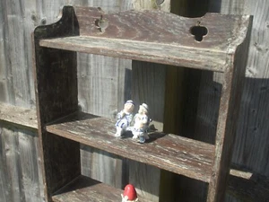 Antique Arts & Crafts LIberty wall shelf, limed oak - Picture 1 of 8