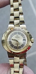 Vintage Omega Ladies Dynamic Geneve 10K Gold Overlay, For Repair-read Desc - Picture 1 of 9