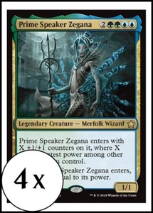 MTG - 4 x Prime Speaker Zegana - Foundations - Playset 4x x4 - Picture 1 of 2