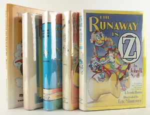 Lot of Five Post-Frank Baum Oz Books John R. Neill Scalawagons of Oz Ozoplaning - Imagen 1 de 24