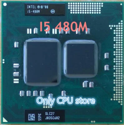 Intel Core i5 480M 2.66Ghz 2 Cores 3M Socket G1 SLC27 PGA 988 CPU Processor - Image 1 of 4