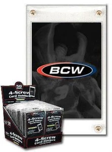 Lot / 15 BCW 4 Screw Recessed Baseball Trading Card Holders screwdown protectors - Picture 1 of 1