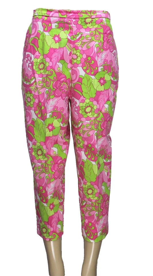 Pantalones cortos Briggs New York para mujer elásticos florales multicolor talla 12 Foto 1 de 4
