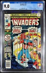 INVADERS #19 CGC 9.4 HITLER COVER 1st Appearance Of New Union Jack Marvel 1977 - Bild 1 von 4