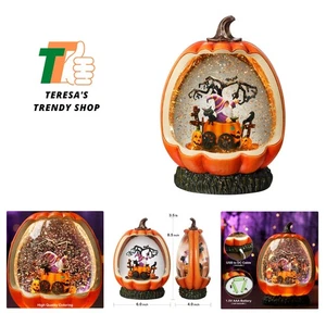 Halloween Snow Globe Lantern with Pumpkin Halloween Decorations Indoor for Ho... - Bild 1 von 8