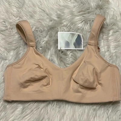 Бюстгальтер Amoena 36A бежевый Jada мастэктомия беспроводной задняя застежка карманы 2149 новый - Изображение 1 из 4