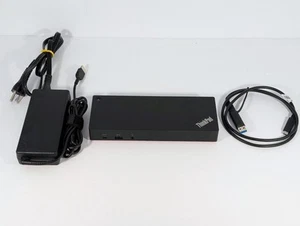 Lenovo ThinkPad Hybrid USB-C mit USB-A Dock DUD9011D1 mit Strom und USB-C Kabel - Bild 1 von 6