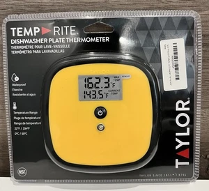 Taylor 8791 Dishwasher Digital Plate Thermometer Waterproof Temp Rite - Picture 1 of 5