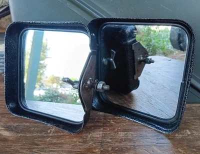 Vtg Pair 2 Towing Mirrors Chevy/Jeep/Ford/Dodge Pickup Truck Van Rear View Heads - Image 1 of 4