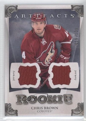 2013 Upper Deck Artifacts Rookies Jersey/Jersey /125 Chris Brown #158 Rookie RC - Image 1 of 2