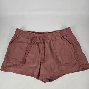 2 pares de pantalones cortos Maurices para mujer calce relajado con cordón XL mezcla de algodón borgoña - Imagen 1 de 10